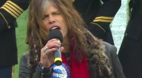 American Idol Judge Steven Tyler Bombs Singing National Anthem
